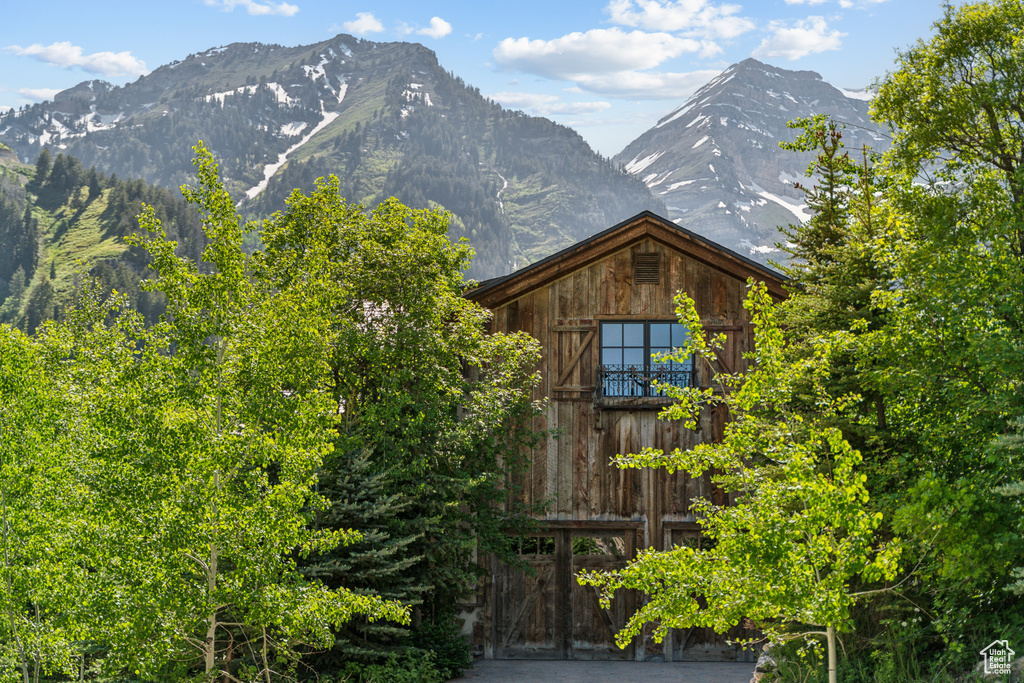 View of mountain background