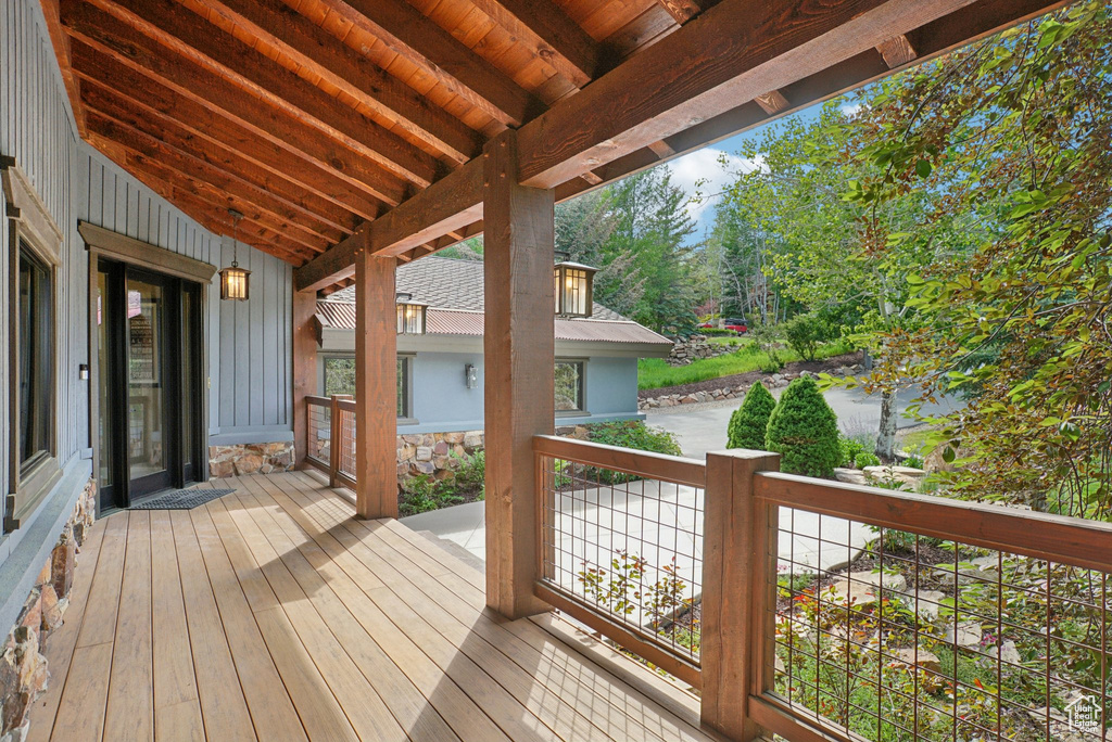 View of deck