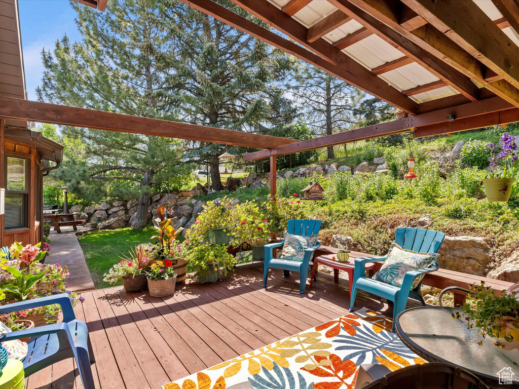 View of deck