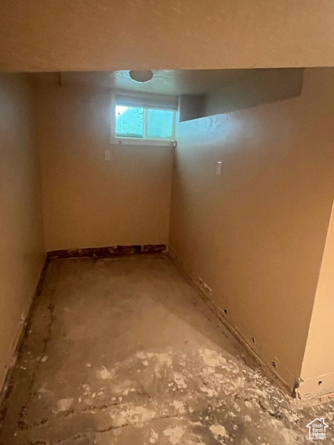 Below grade area with baseboards