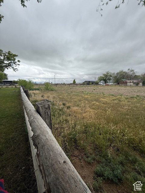 View of yard featuring a view of rural / pastoral area
