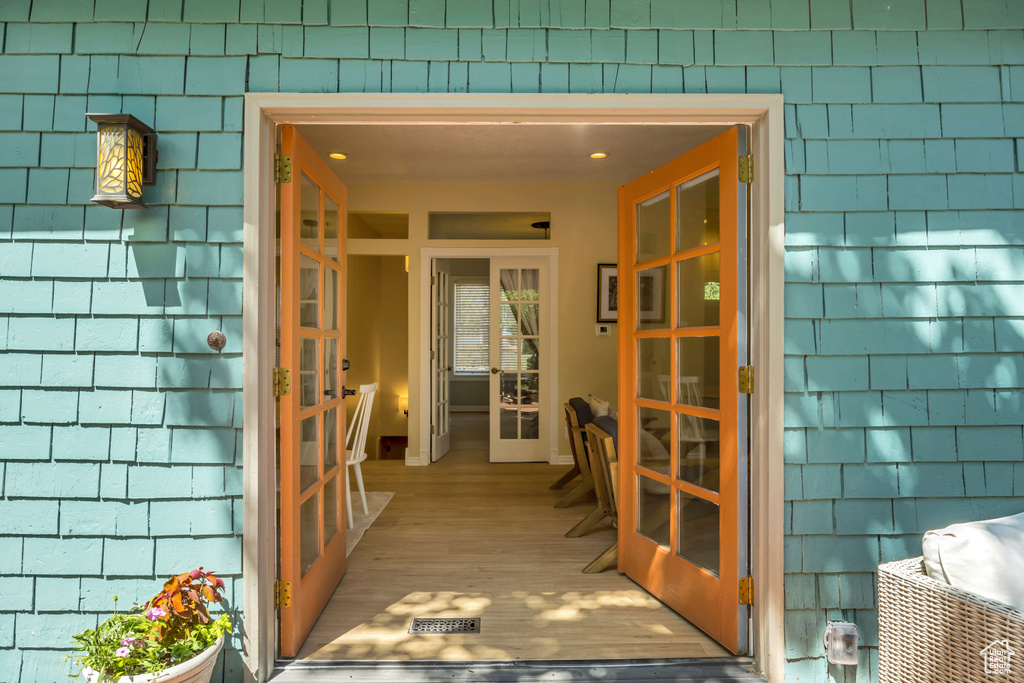 View of exterior entry