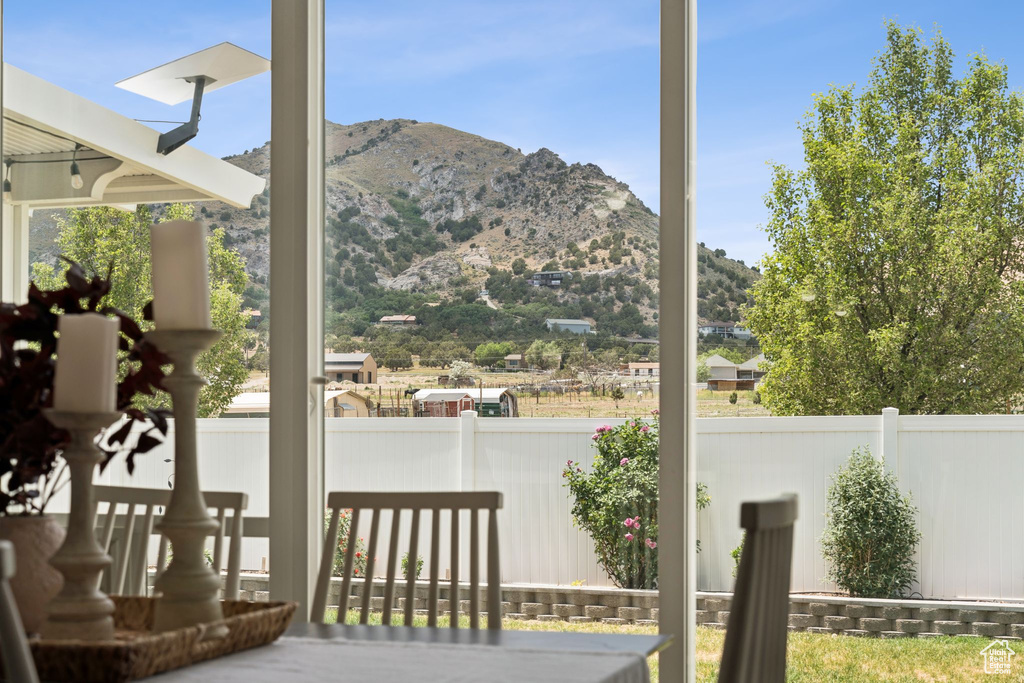 View of mountain backdrop
