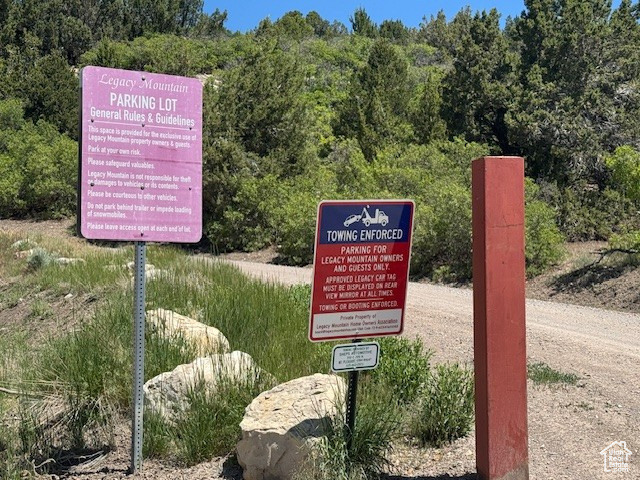 Exterior view of a heavily wooded area