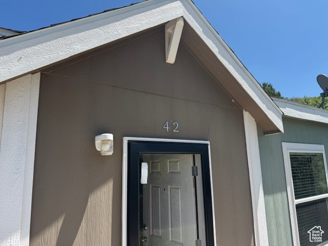 Entrance to property