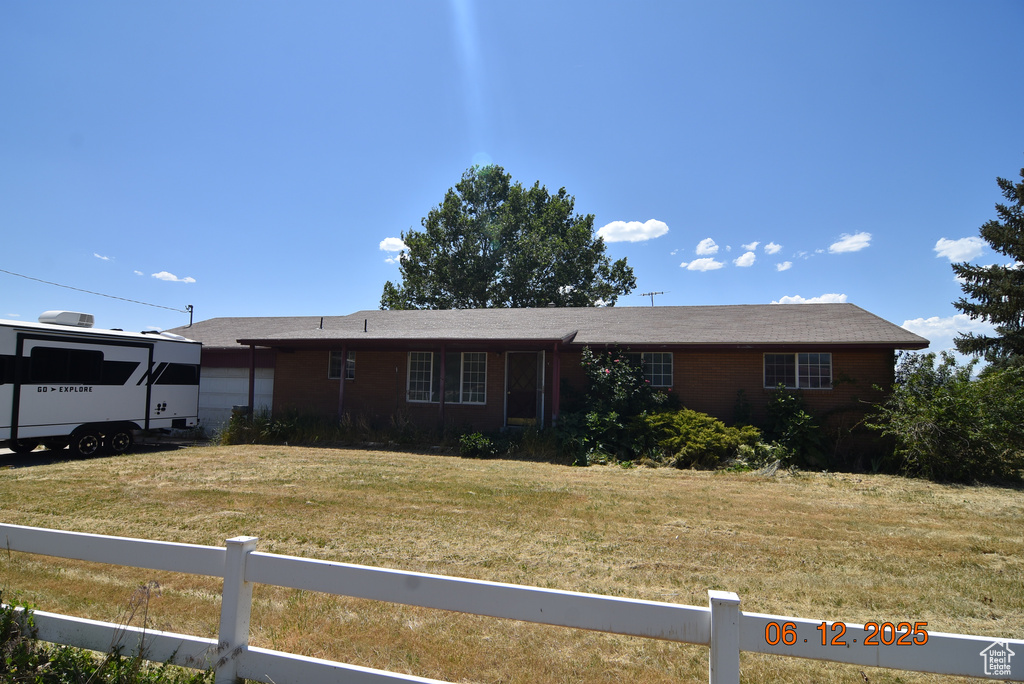 View of ranch-style home