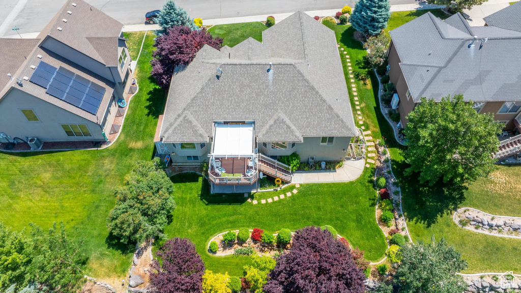 Aerial view of property and surrounding area