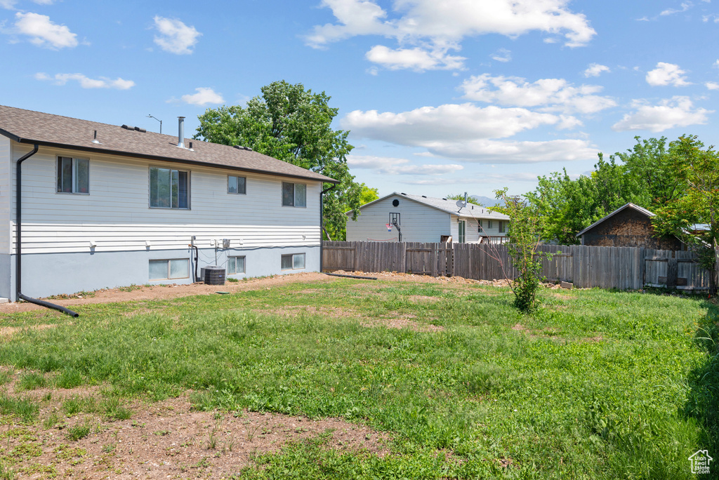 Rear view of property