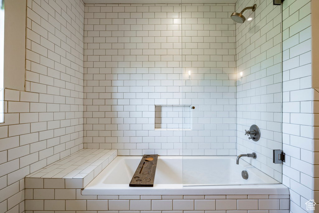 View of full bath