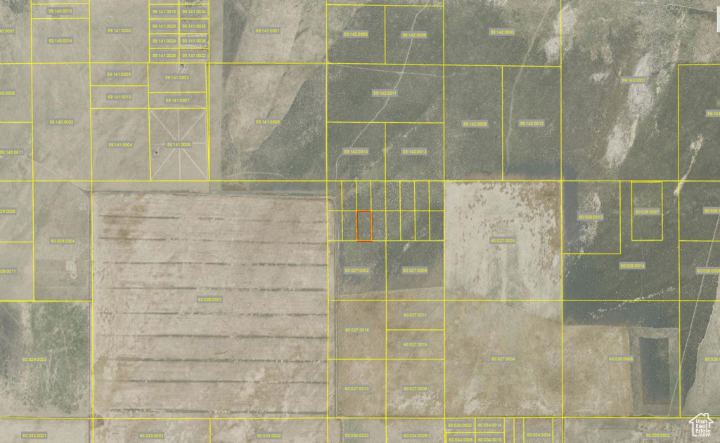 Aerial map of property and surrounding area