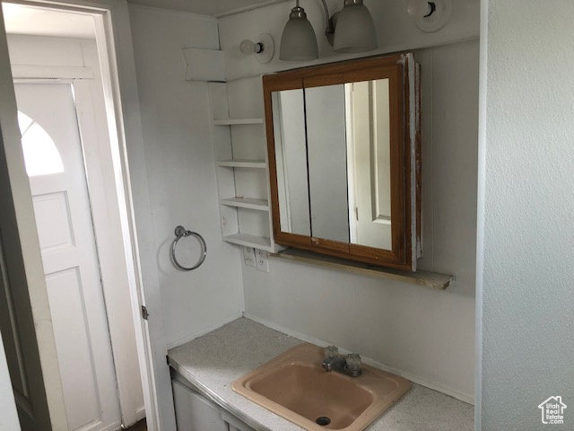 Bathroom featuring vanity