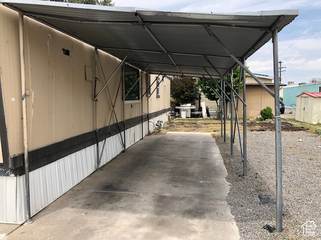 View of vehicle parking