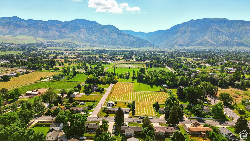 Aerial view of mountains