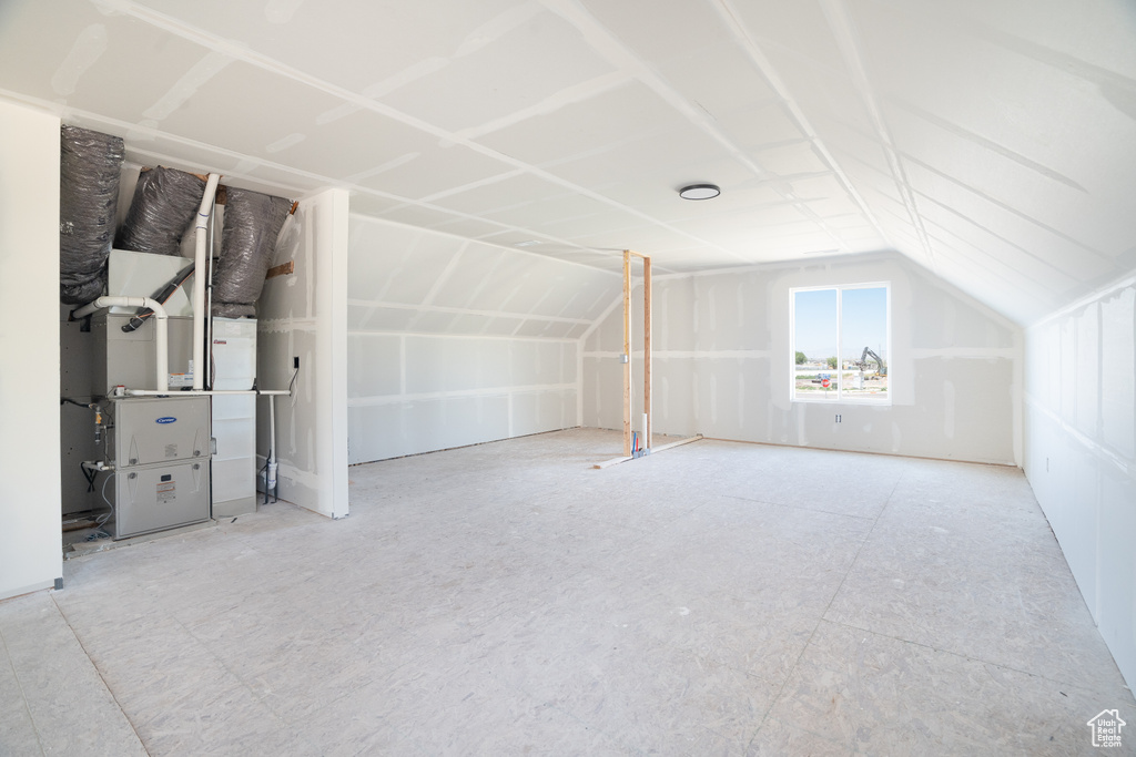 Additional living space with lofted ceiling