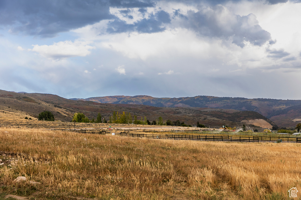 Mountain view featuring rural landscape