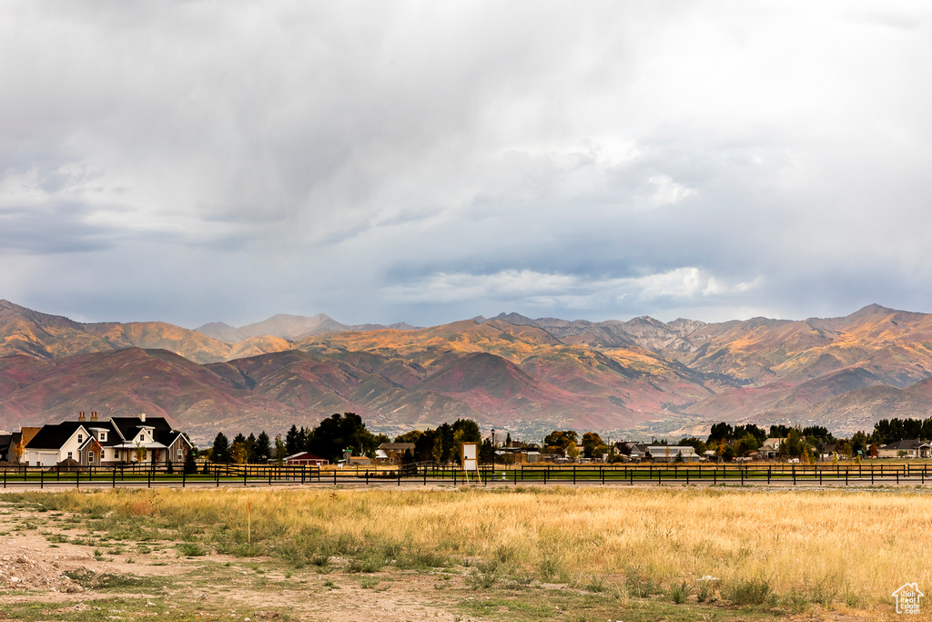 Mountain view featuring rural landscape