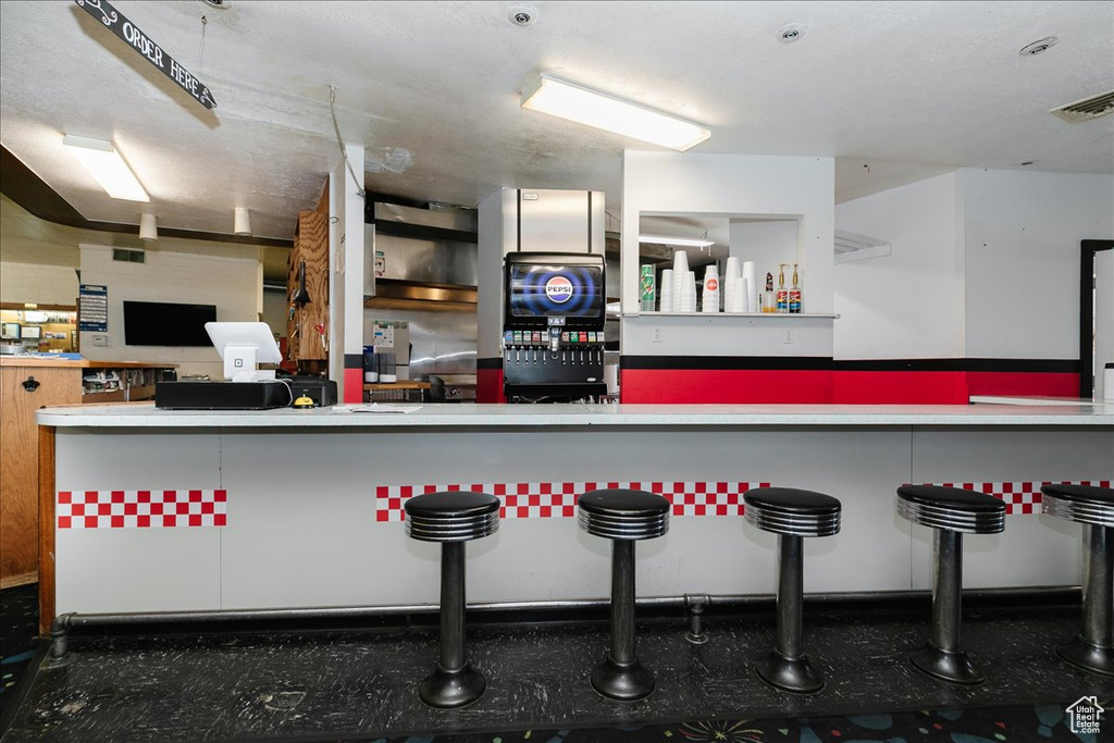 Kitchen with a kitchen bar
