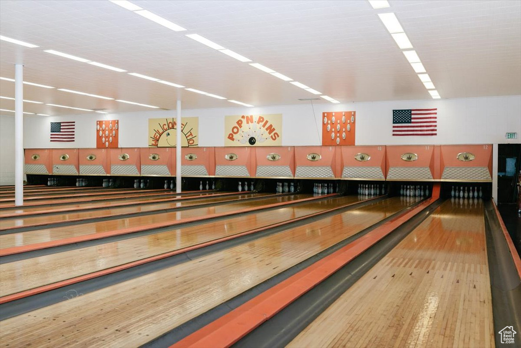 View of community featuring a bowling alley