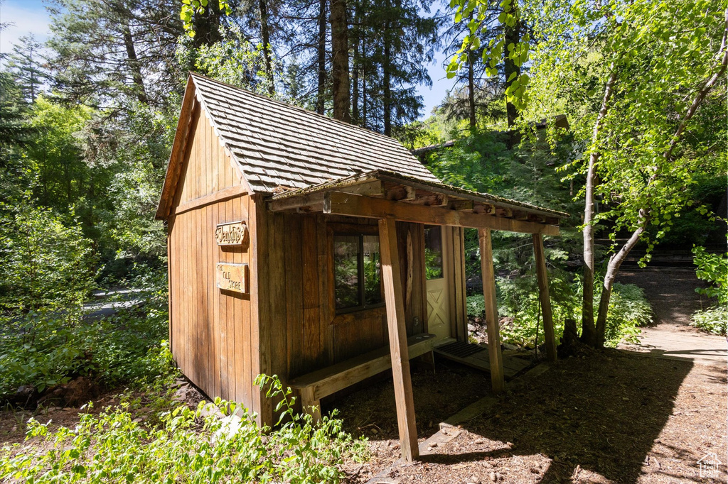 View of outdoor structure