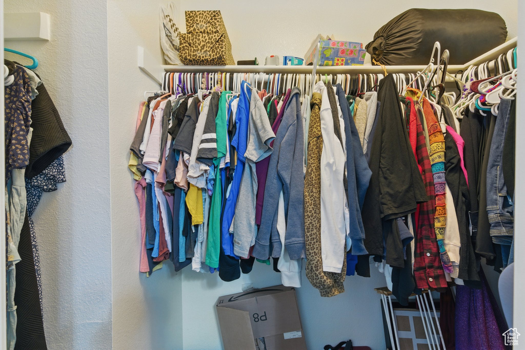 View of spacious closet