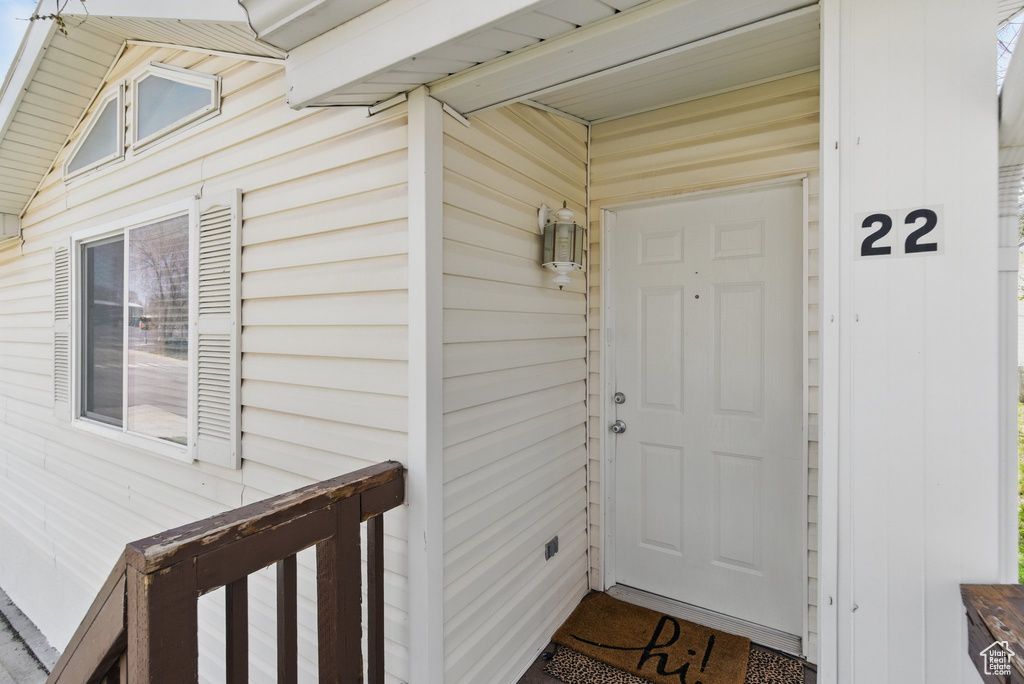 Entrance to property