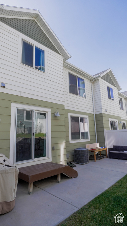 Back of house featuring a patio