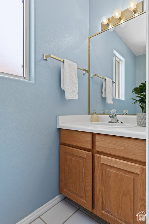 Bathroom featuring vanity