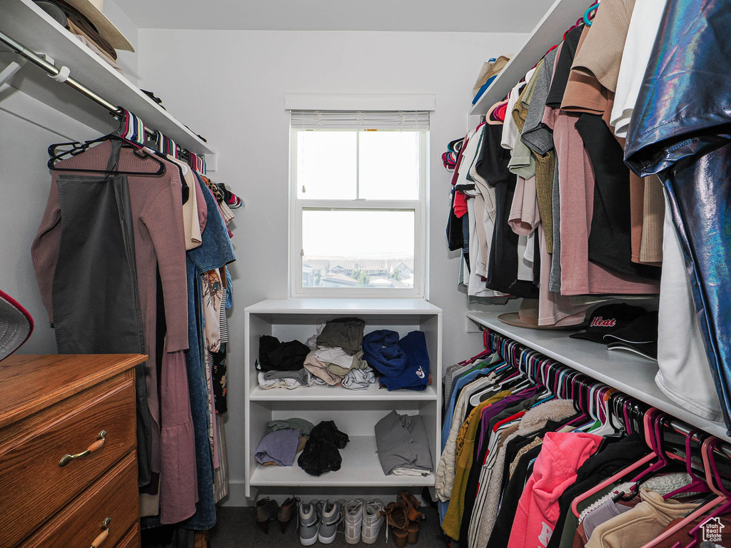 View of spacious closet