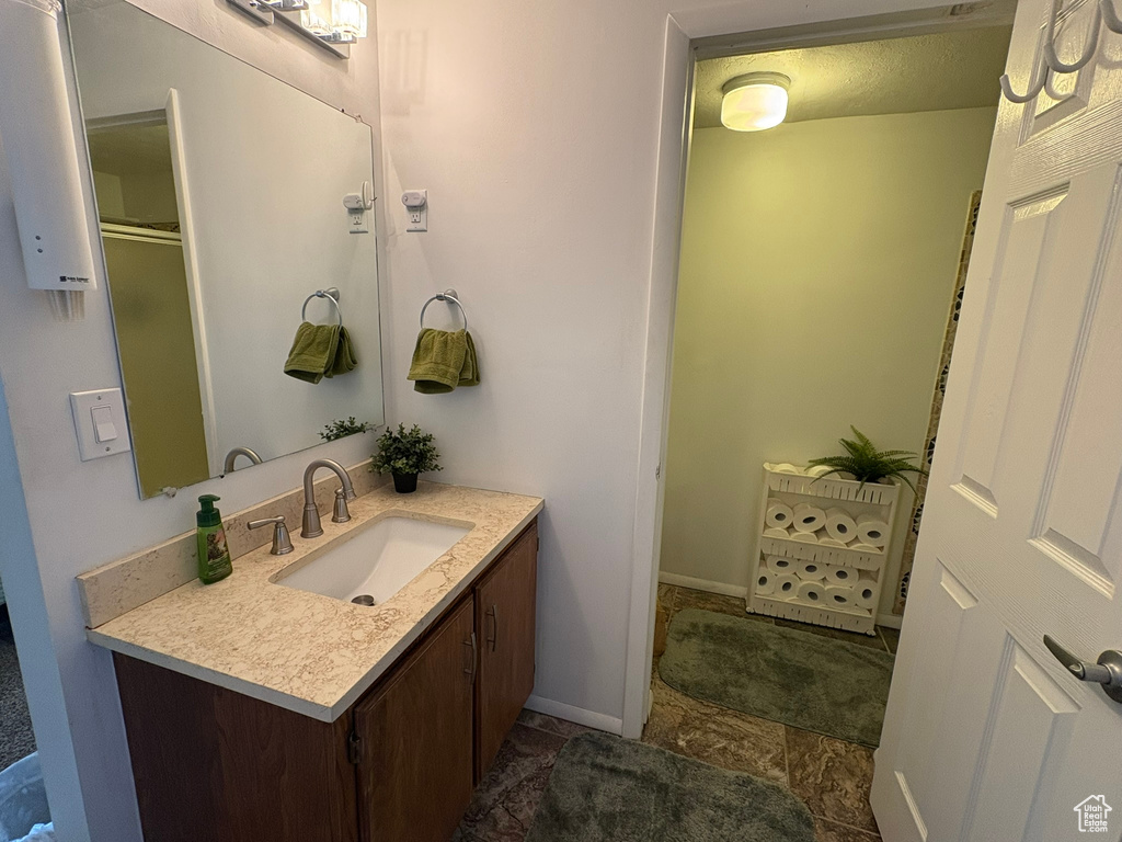 Bathroom featuring vanity