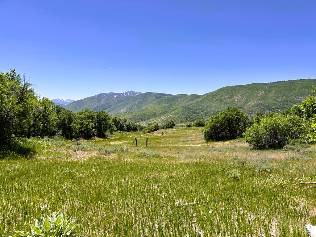 Mountain view featuring rural landscape