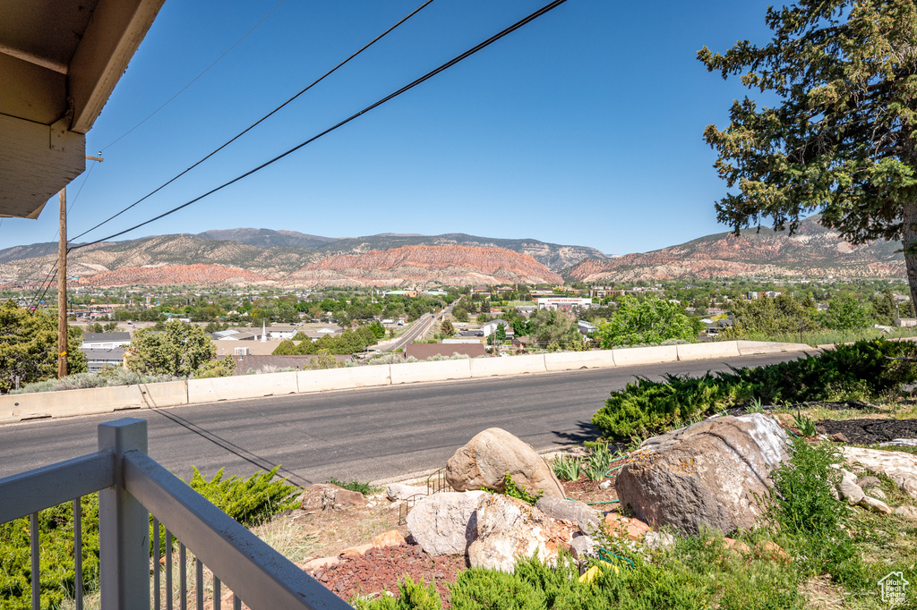 View of mountain background