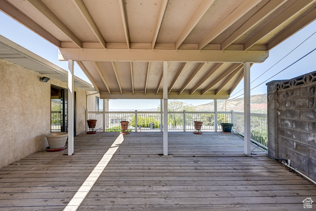 View of deck