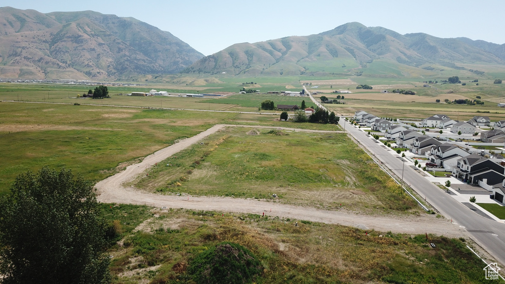 Mountain view featuring rural landscape