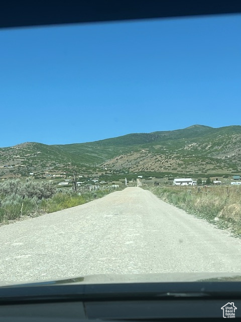 View of mountain background