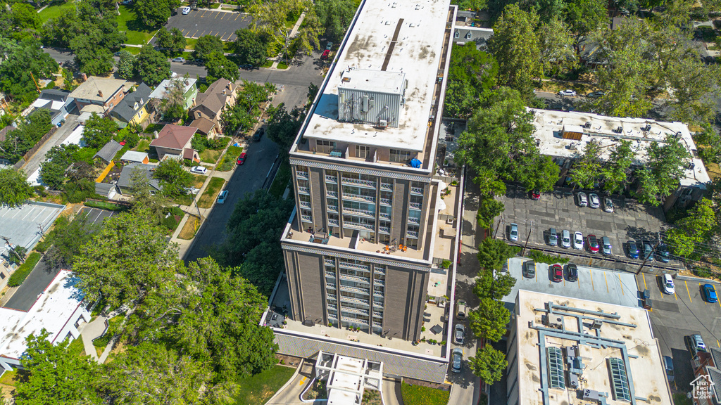 Aerial view of property and surrounding area