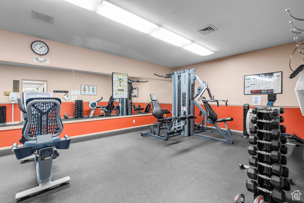 View of exercise room