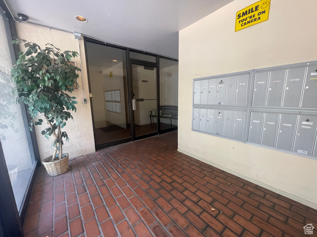 View of patio / terrace featuring mail area