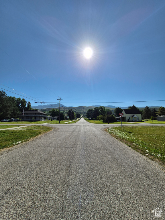 View of asphalt street