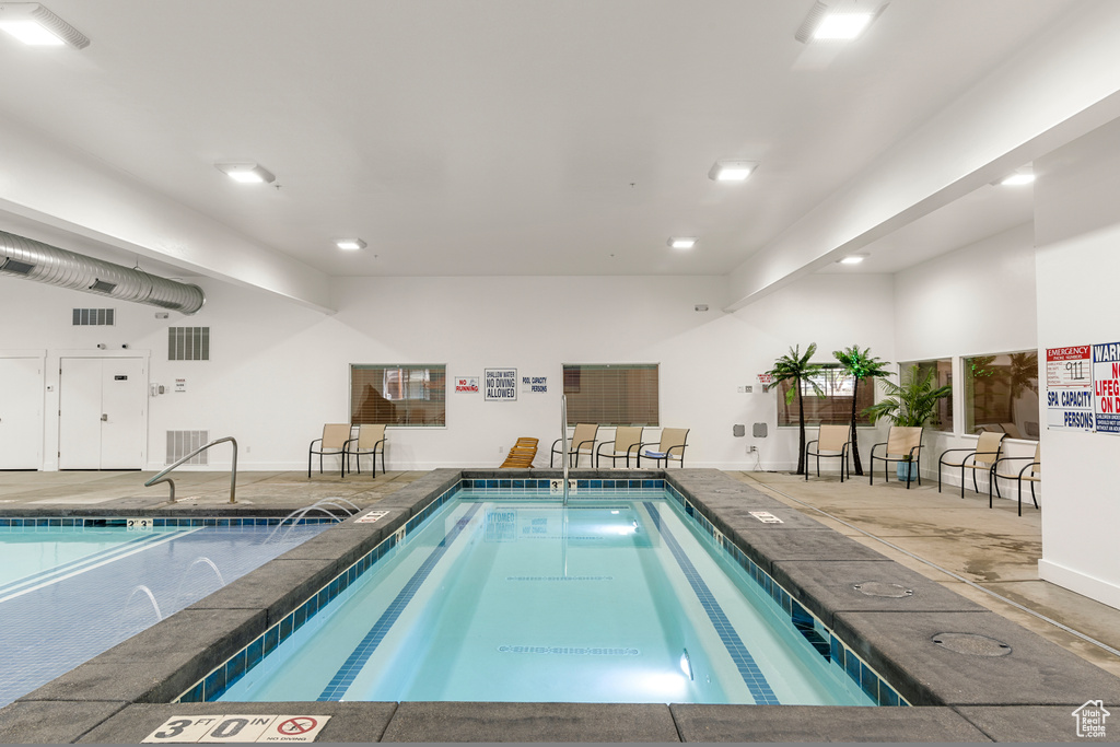 View of indoor pool