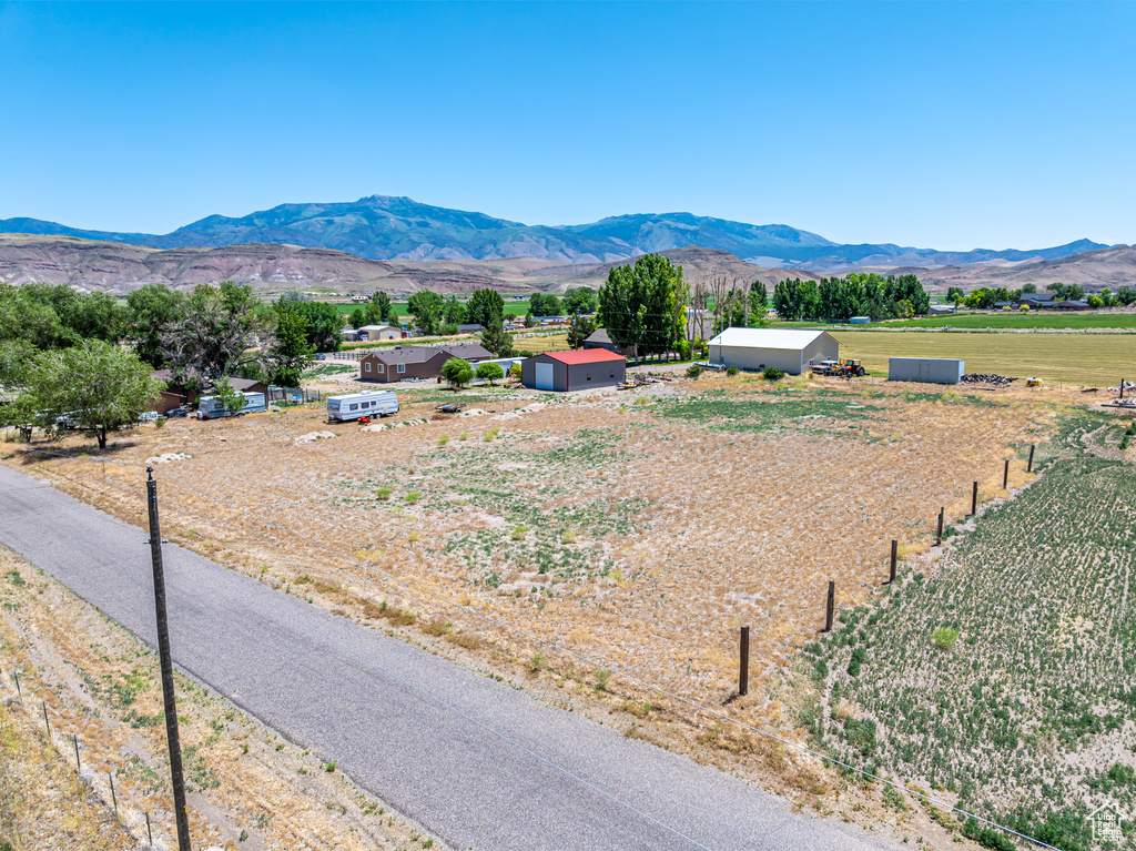 Mountain view featuring rural landscape