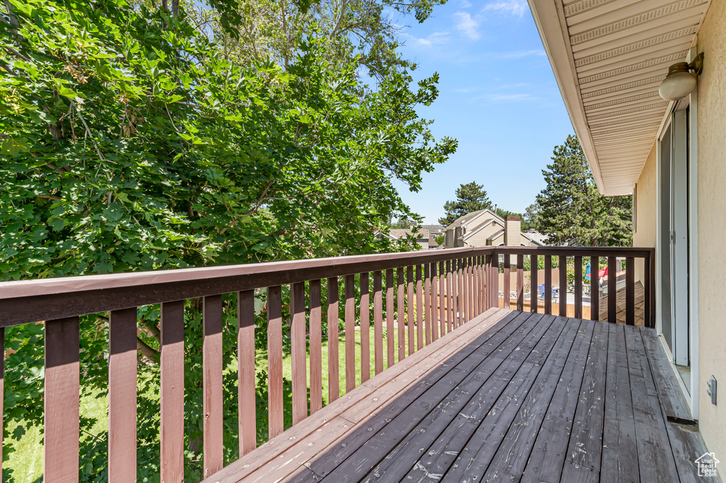 View of deck