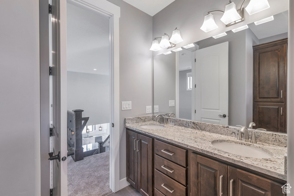 Full bath with double vanity