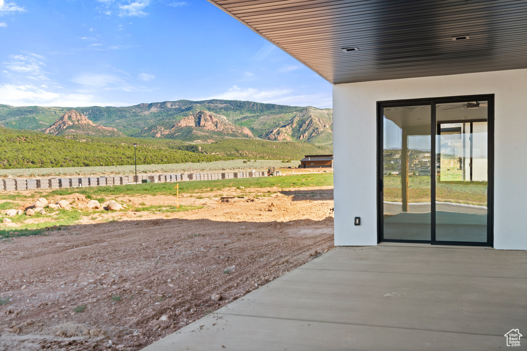 View of mountain backdrop