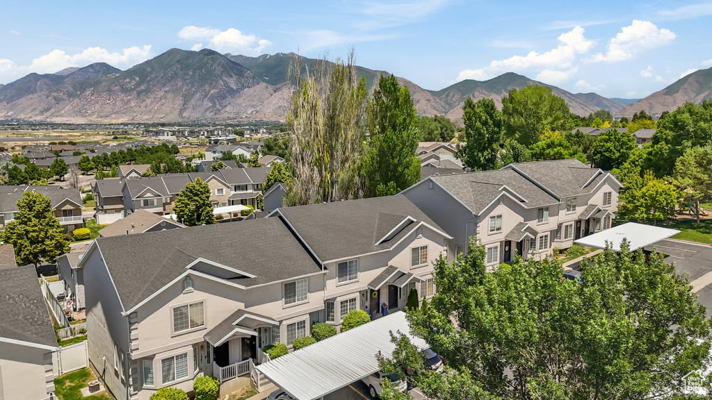 Mountain view featuring nearby suburban area