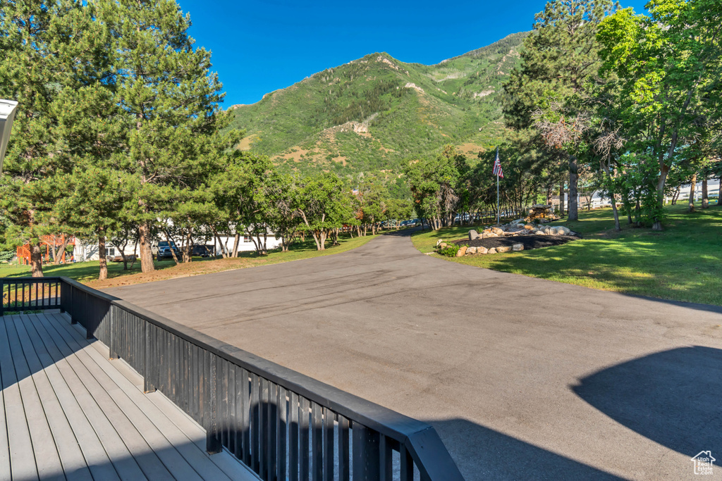 View of mountain background