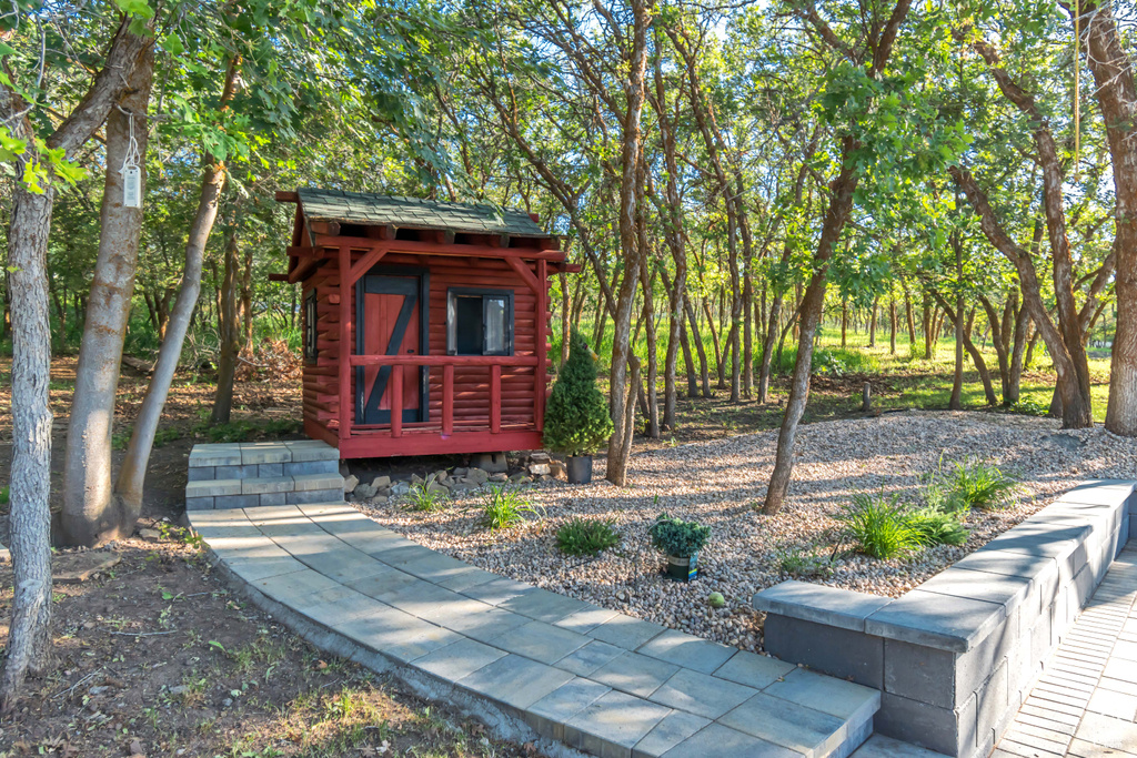 View of outdoor structure