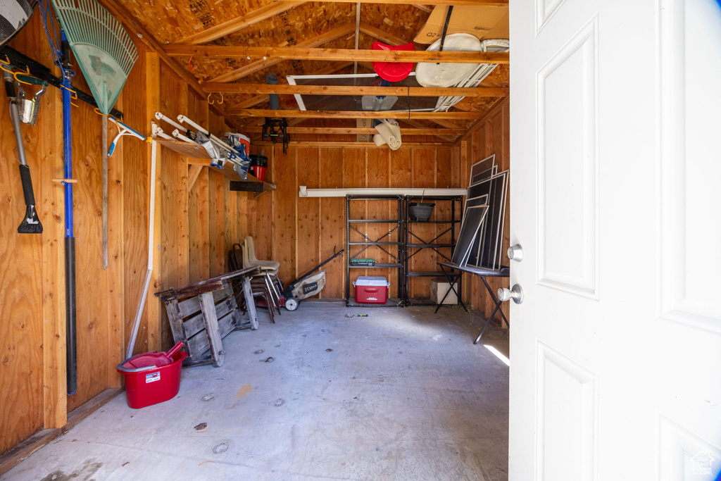 View of storage area
