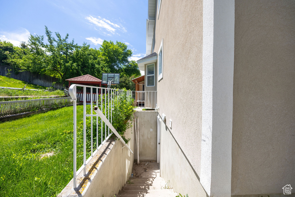 View of stairs
