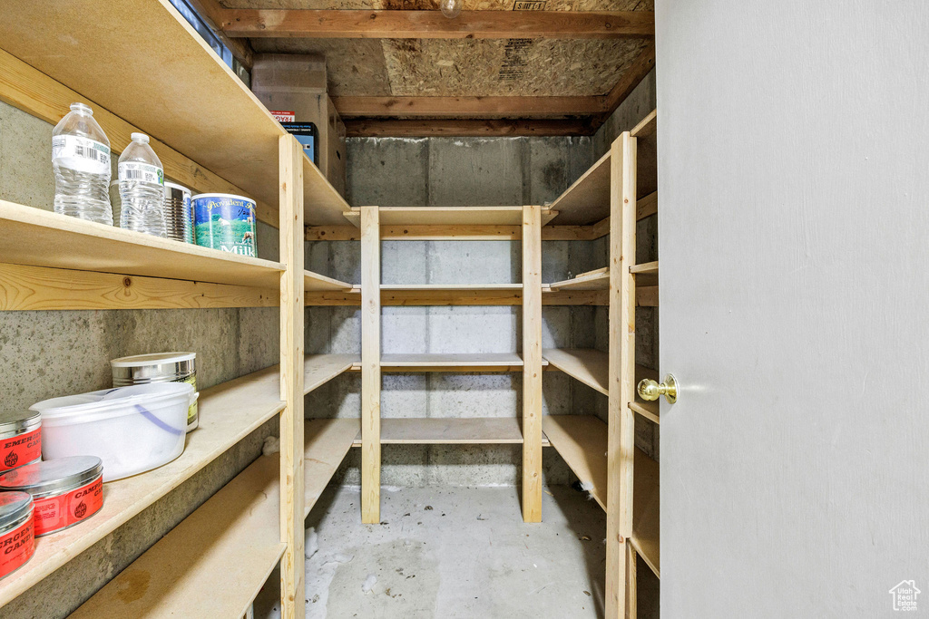 View of storage room