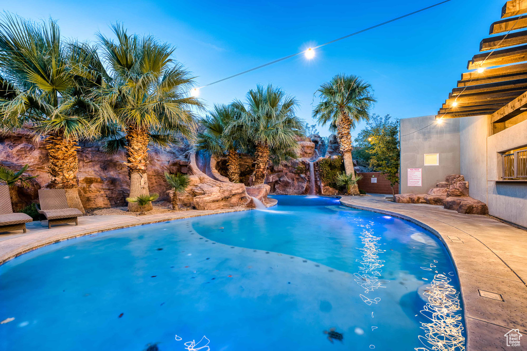 View of pool